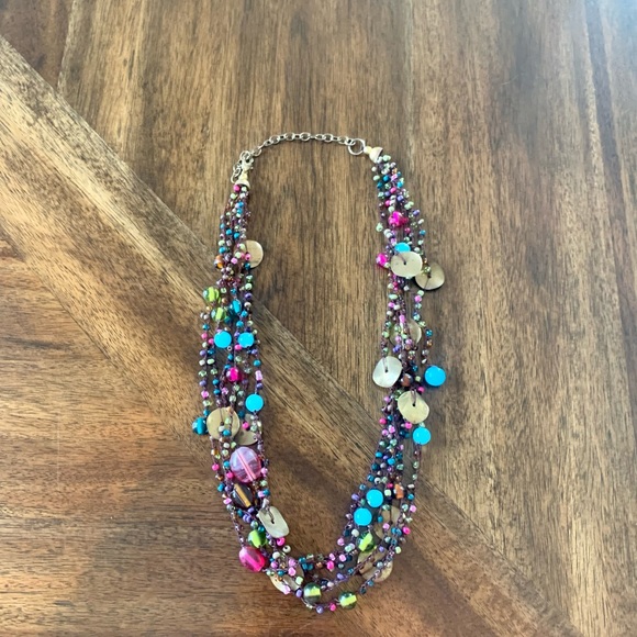 2/$20 or 3:$25 Beaded Statement Necklace - Picture 2 of 5